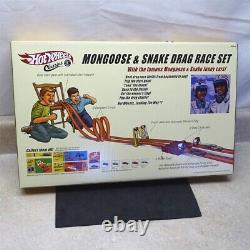 Vintage Hot Wheels Mongoose & Snake Drag Race Set, Funny Cars, Scellé En Boîte